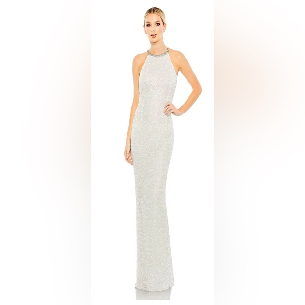 Macdougal white dress nwt size 14